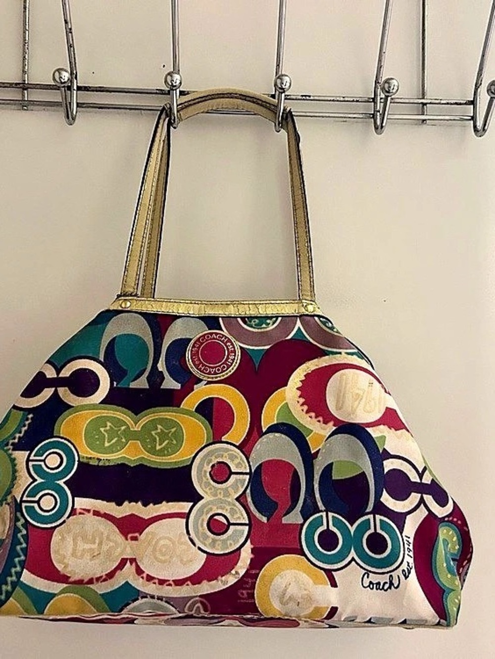 Coach Kisslock Frame Bag Multicolor Kisslock Frame Shoulder Bag